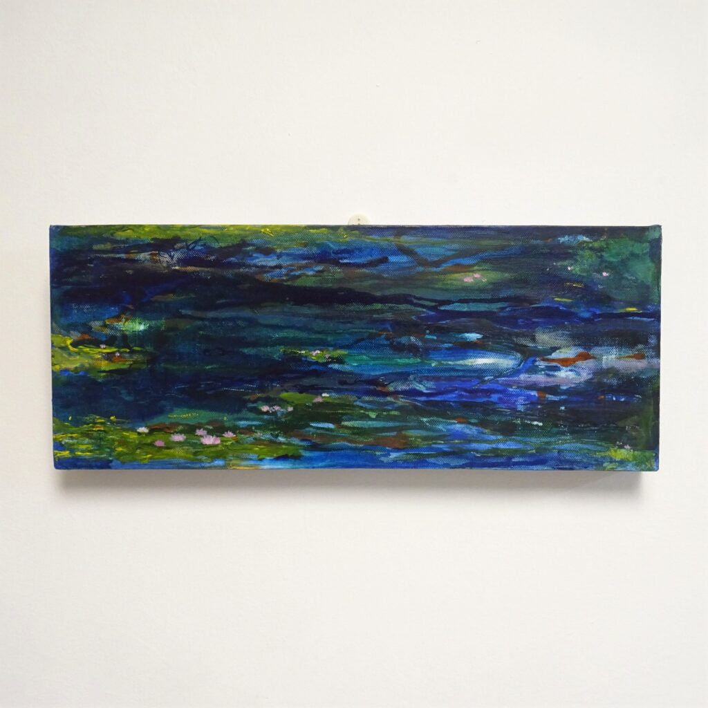 After Monet Diptych Original Painting