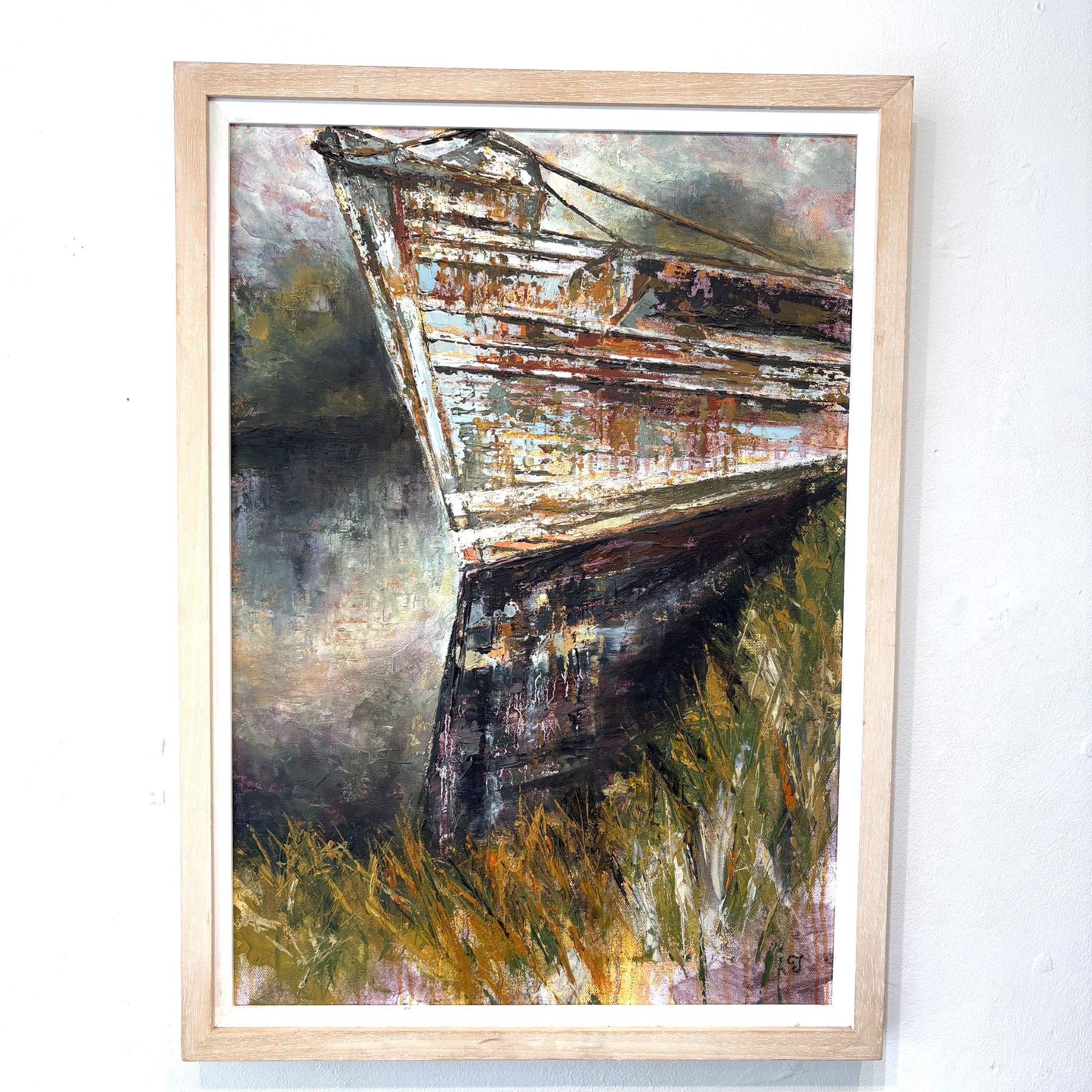 Original Devon Oil Painting - Returning to Nature by Clare Jenkinson