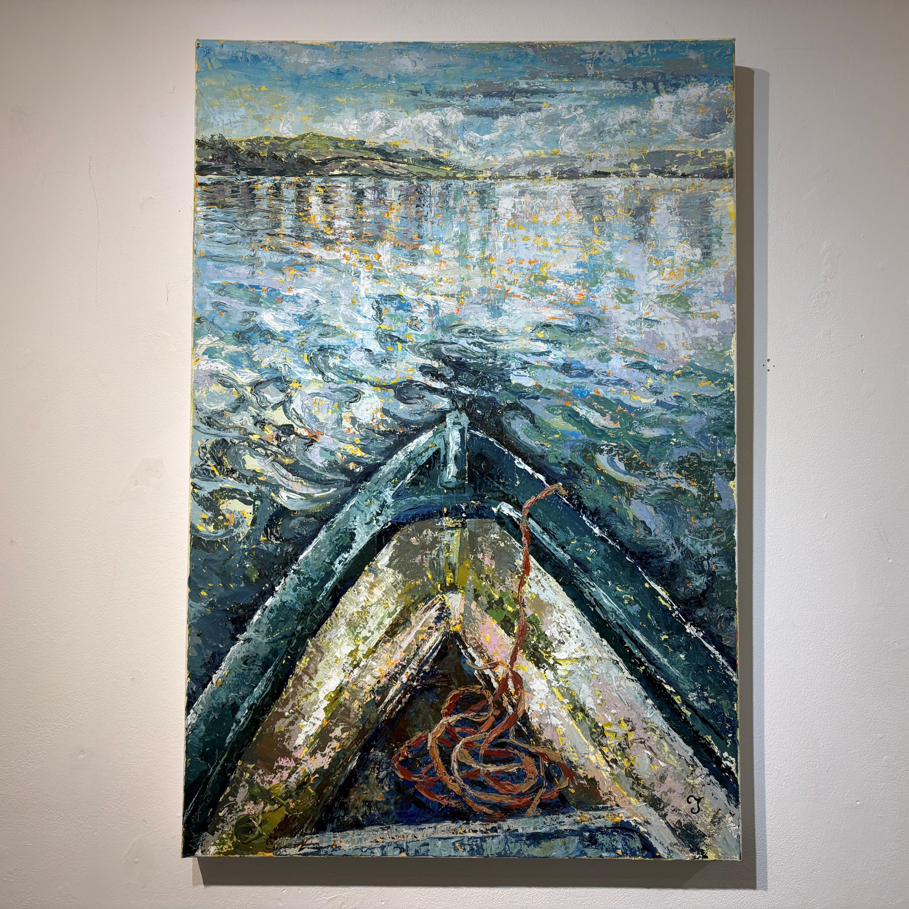 out-on-the-teign-oil-painting-voyage-art-1 Oil painting of the River Teign in Teignmouth by Clare Jenkinson