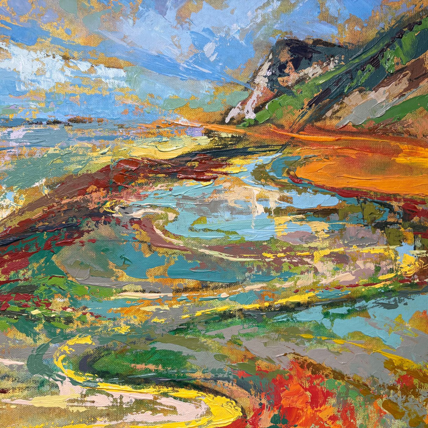 Devon Coastal Oil Painting