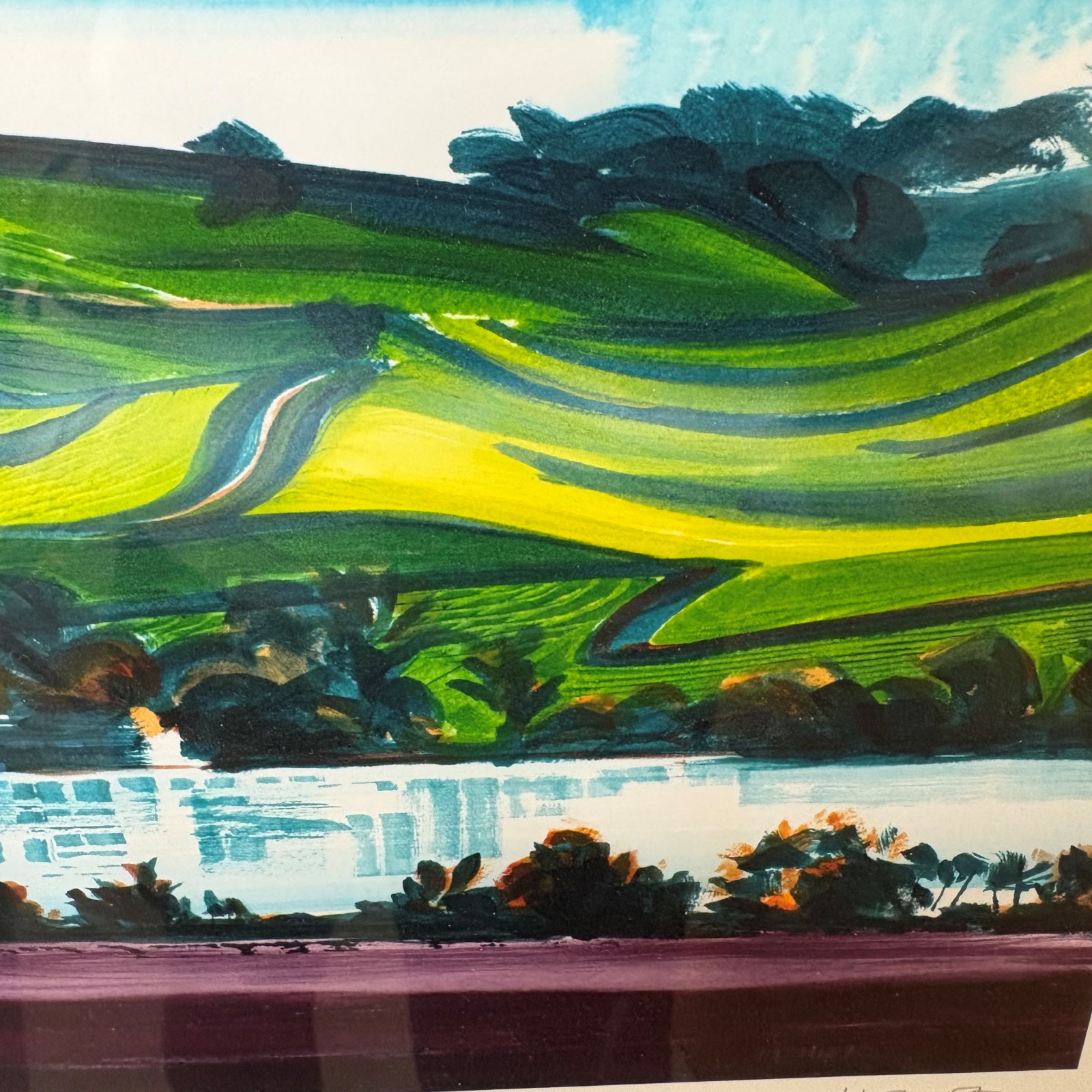 Mist on the River Teign Painting