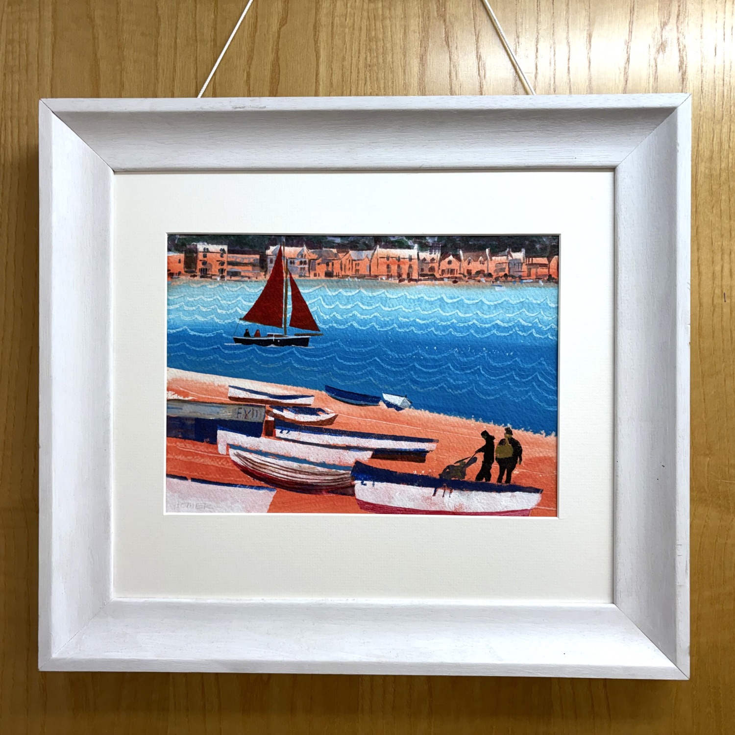 Sailing On The River Teign Painting by Tony Homer