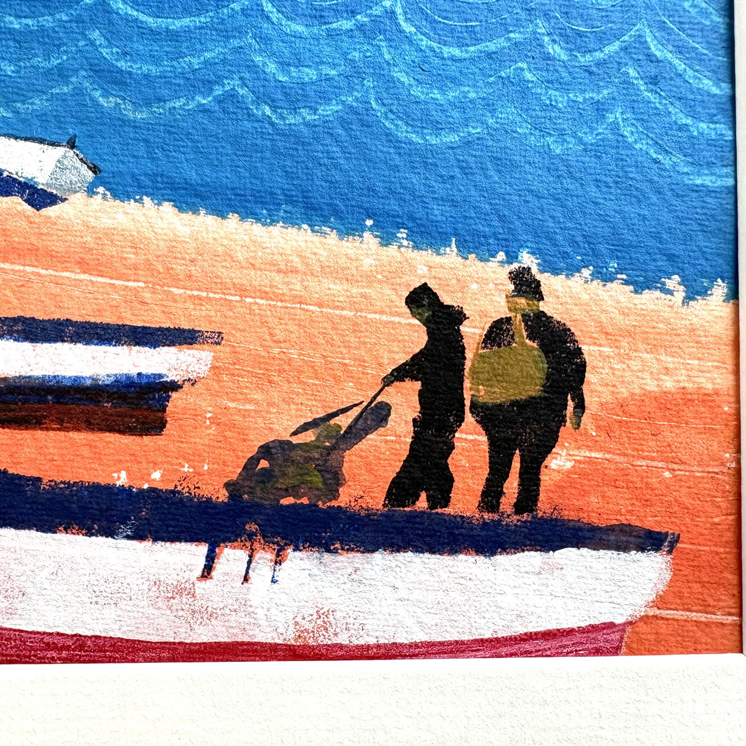 Sailing on the River Teign – Original Acrylic Painting by Tony Homer - Image 3