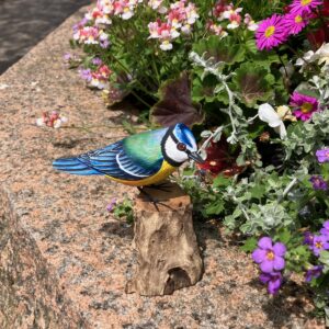 Wooden Blue Tit Ornament