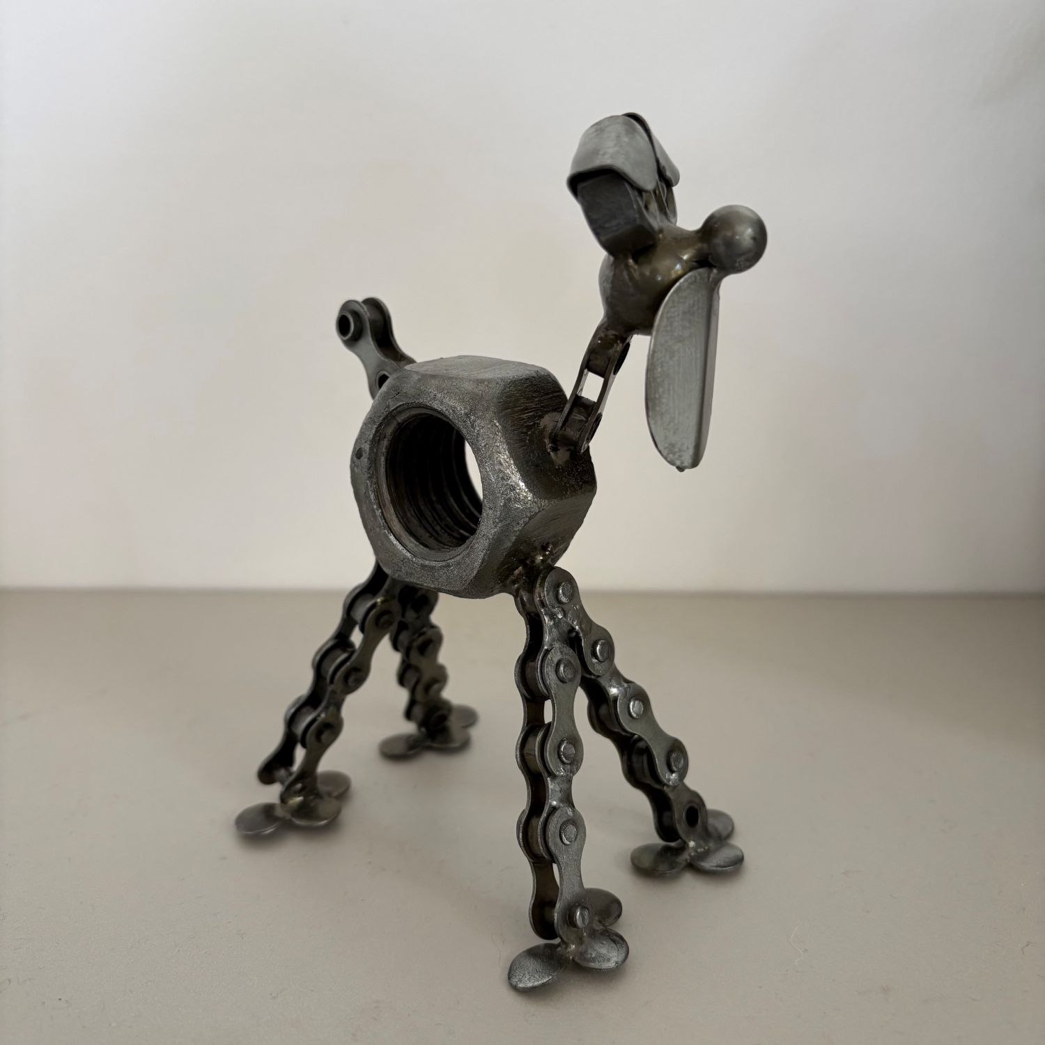 Recycled Metal Dog Ornament