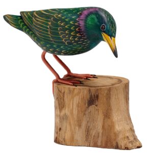 Wooden Starling Ornament
