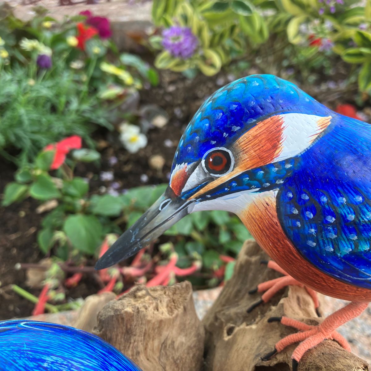 2 Kingfishers Wooden Ornament - Image 5