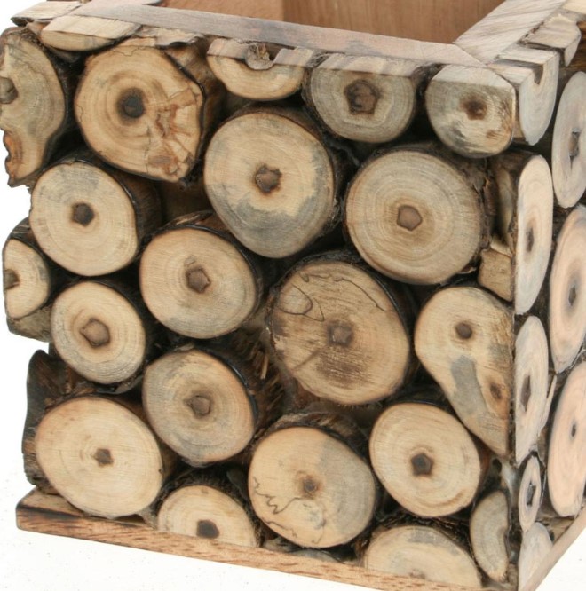 Wood Pen Pot