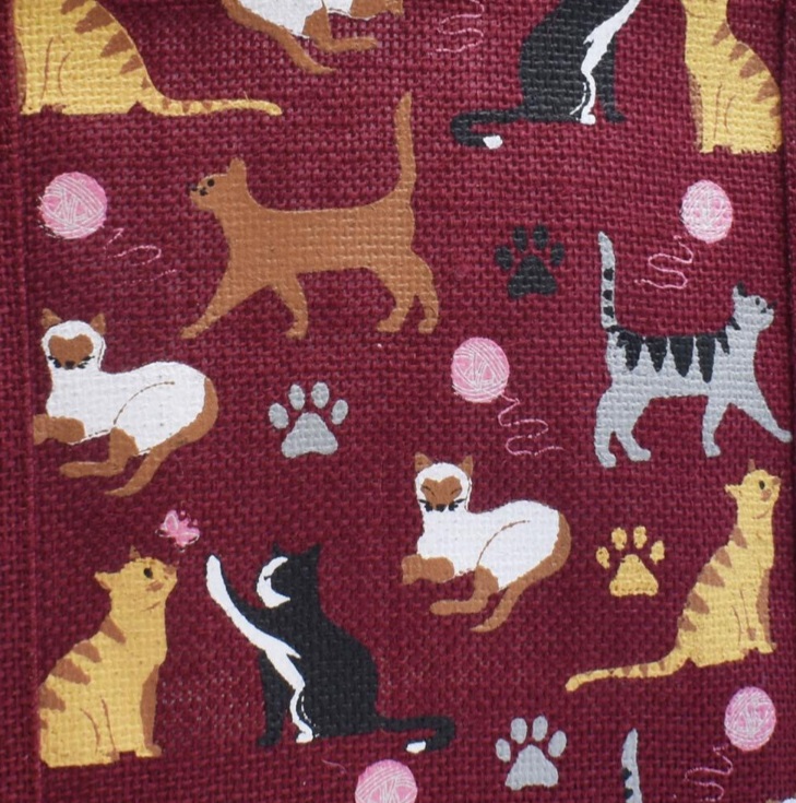Small Cat Sustainable Shopping Jute Bag