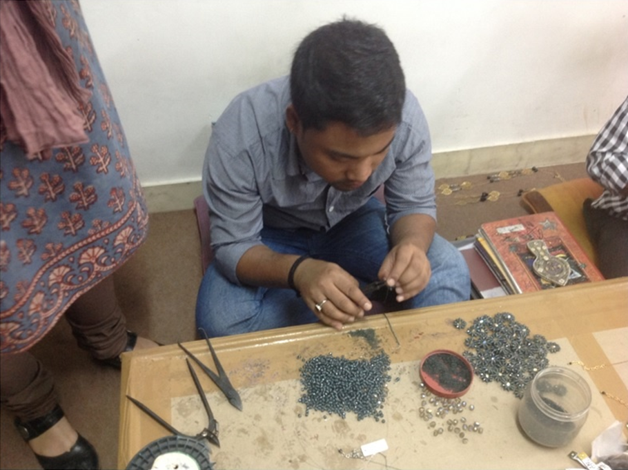 Fair Trade worker working at TARA Projects