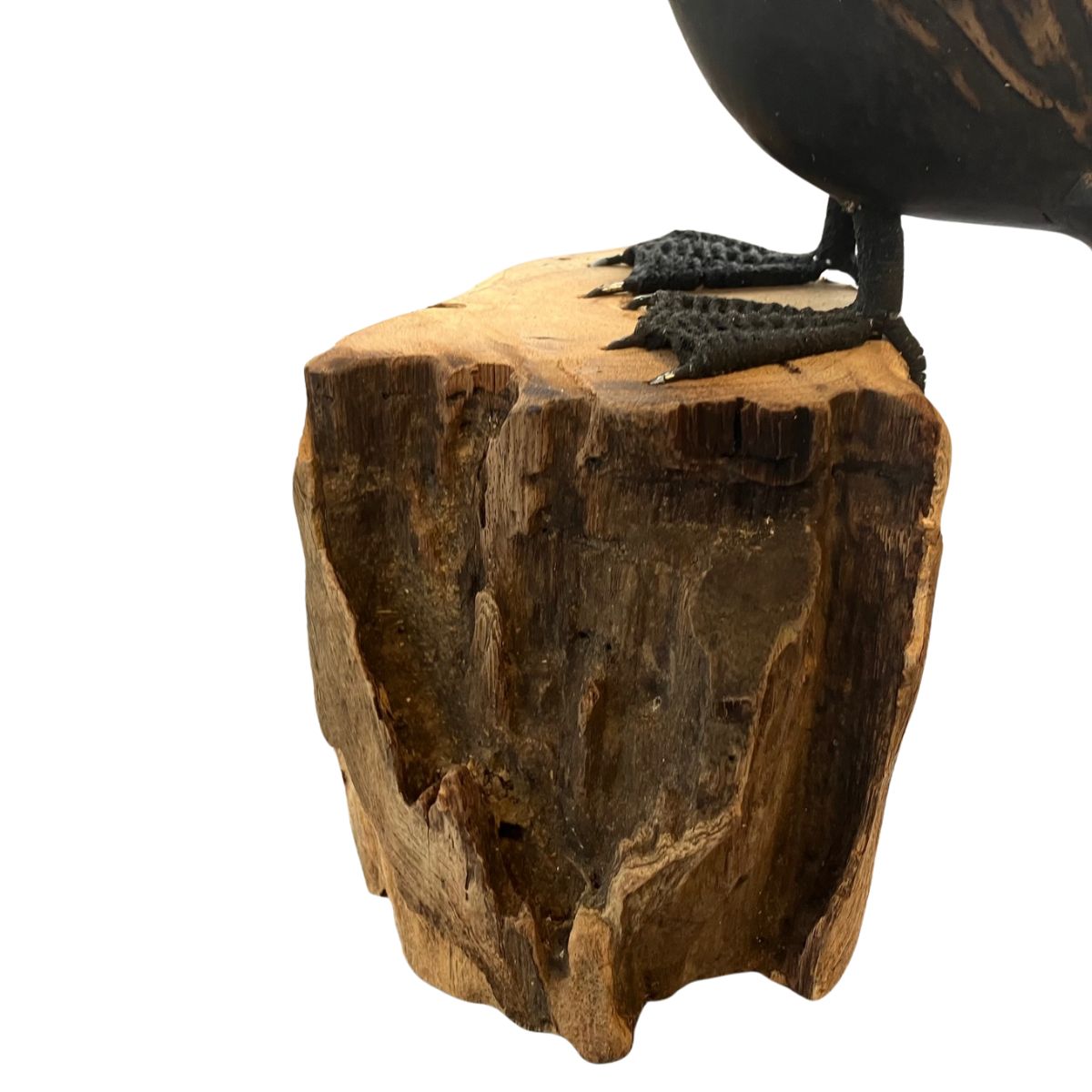 Wooden Cormorant Ornment on a Stand
