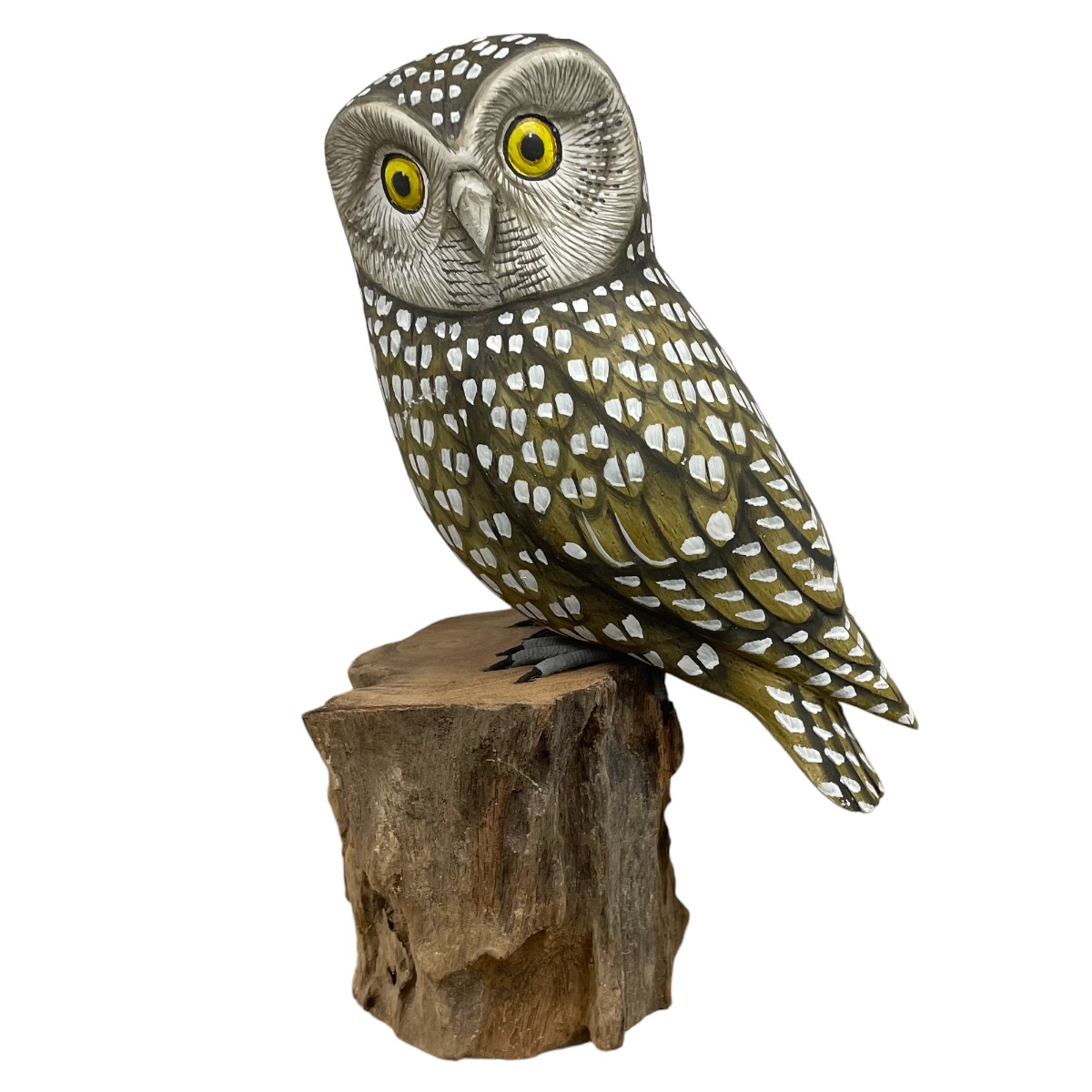 Handmade Wooden Owl Ornament