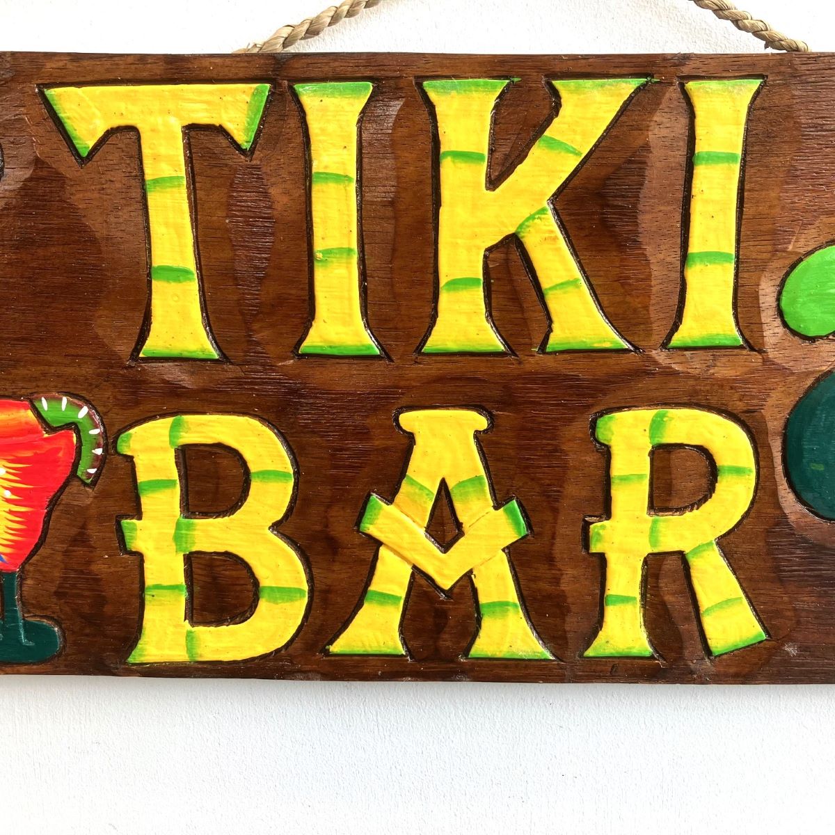 Wooden Tiki Bar Sign