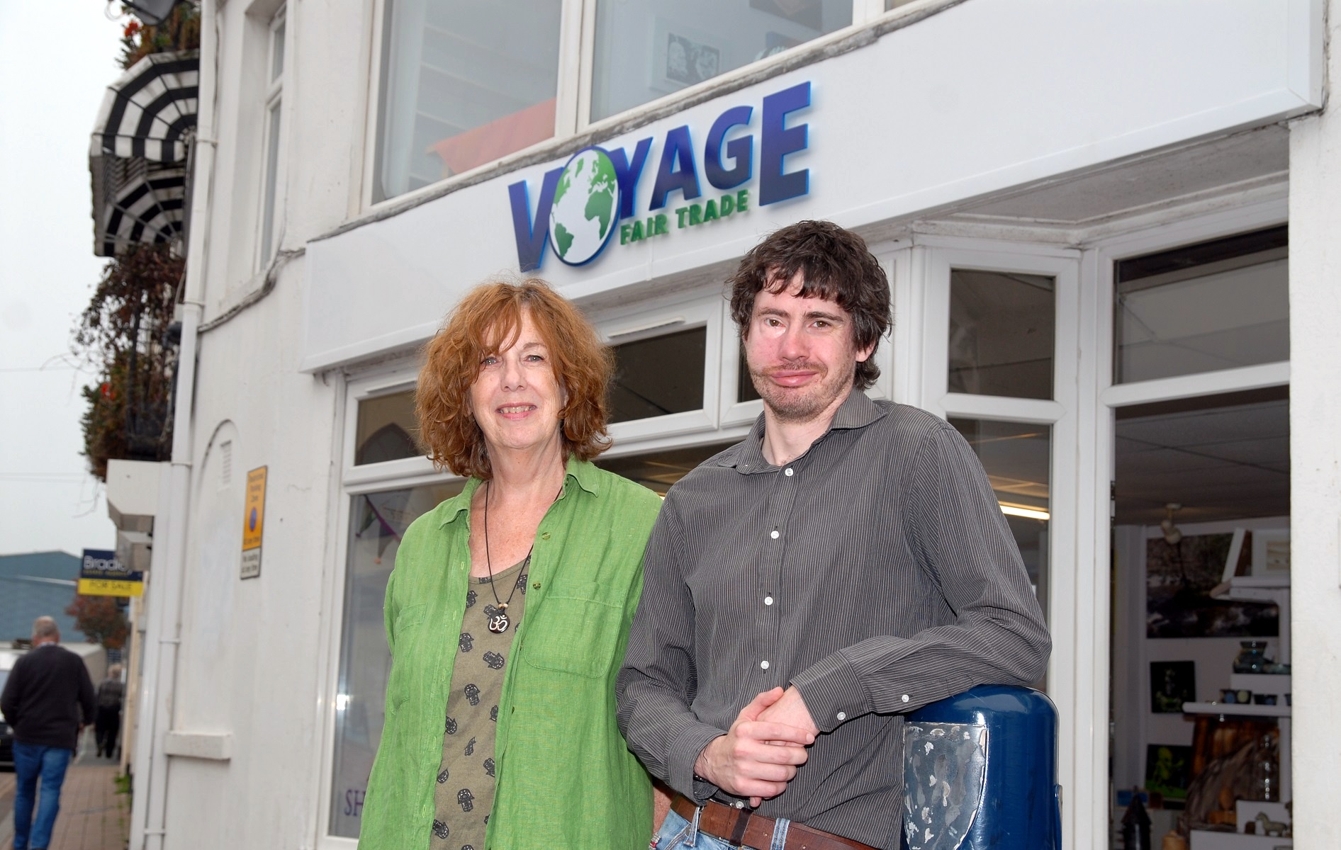 Me and My mum Outside the Shop