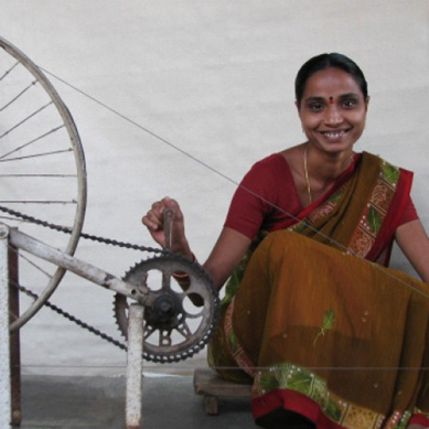 Female Fair Trade Worker for Asha Handicraft