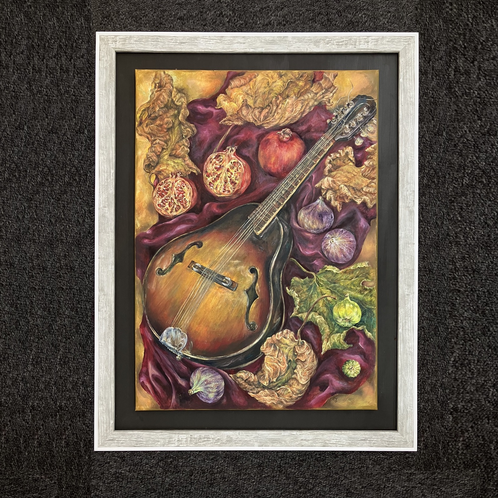 Mandolin Still Life Oil Painting