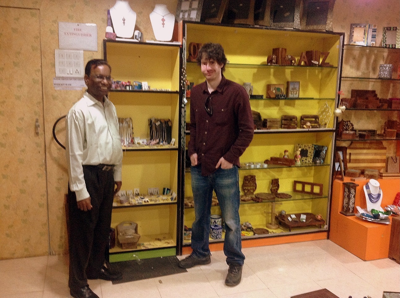 Sam Birtwistle meeting ASHA handicrafts