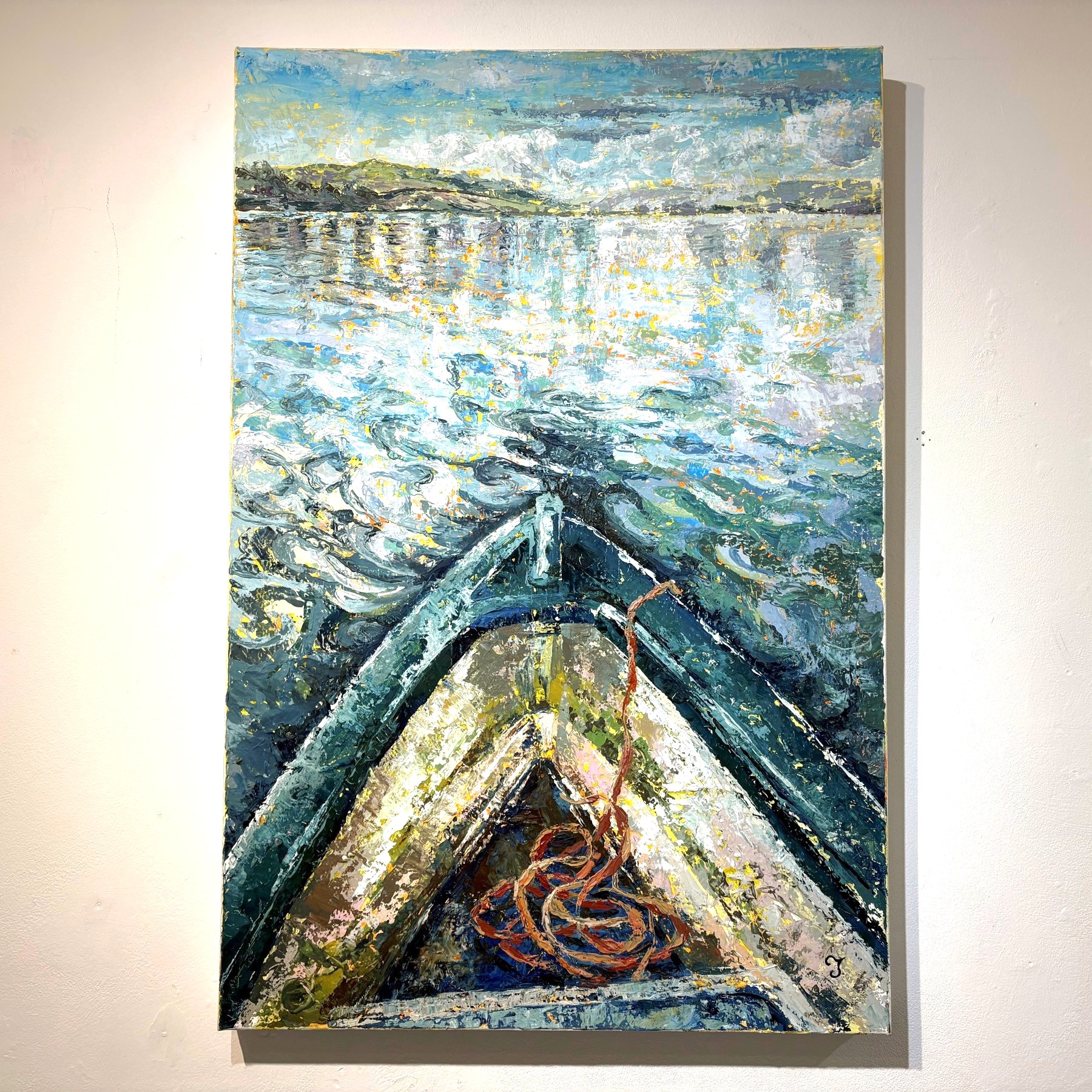 Out on the River Teign – Original Oil Painting by Clare Jenkinson