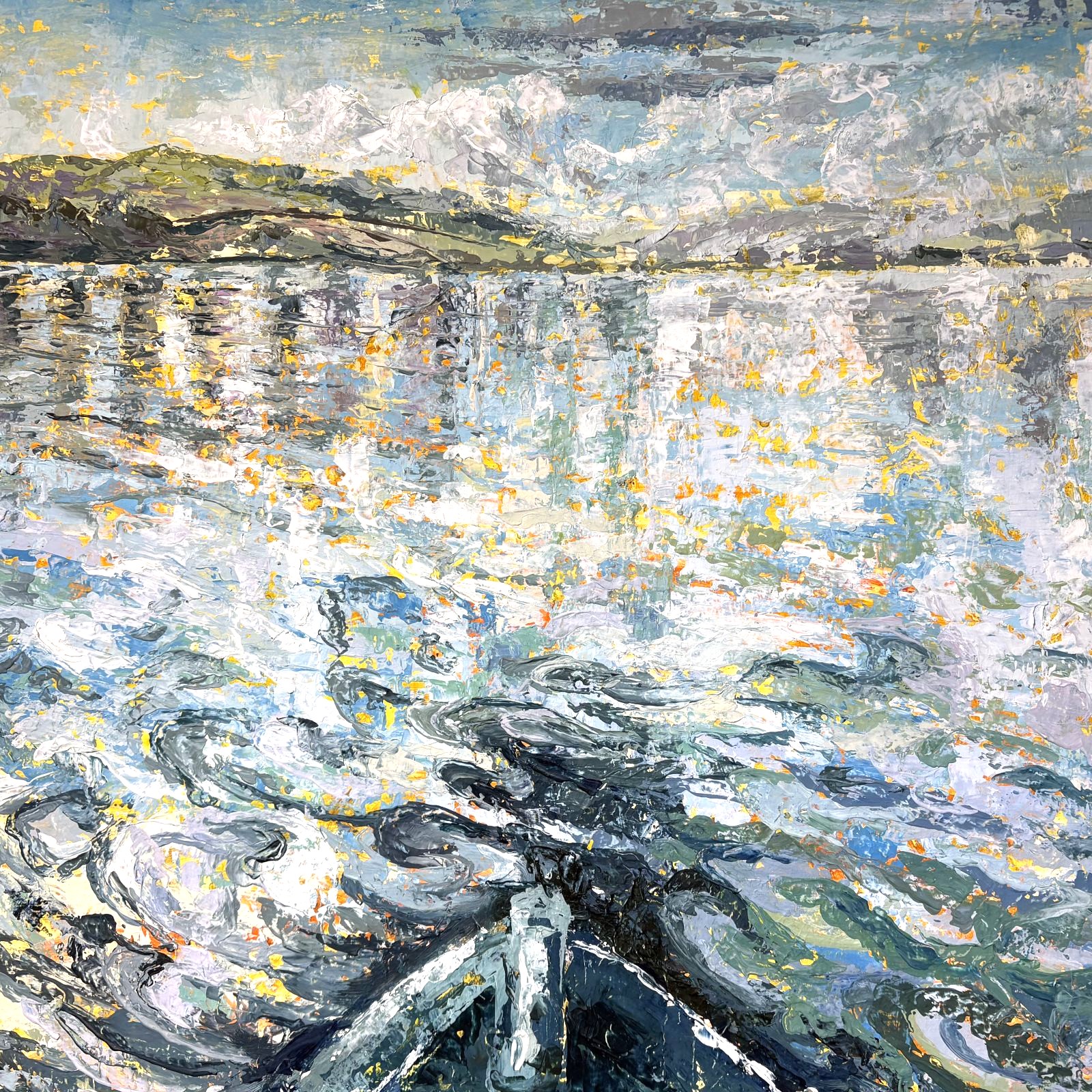 Out on the River Teign – Original Oil Painting by Clare Jenkinson - Image 2
