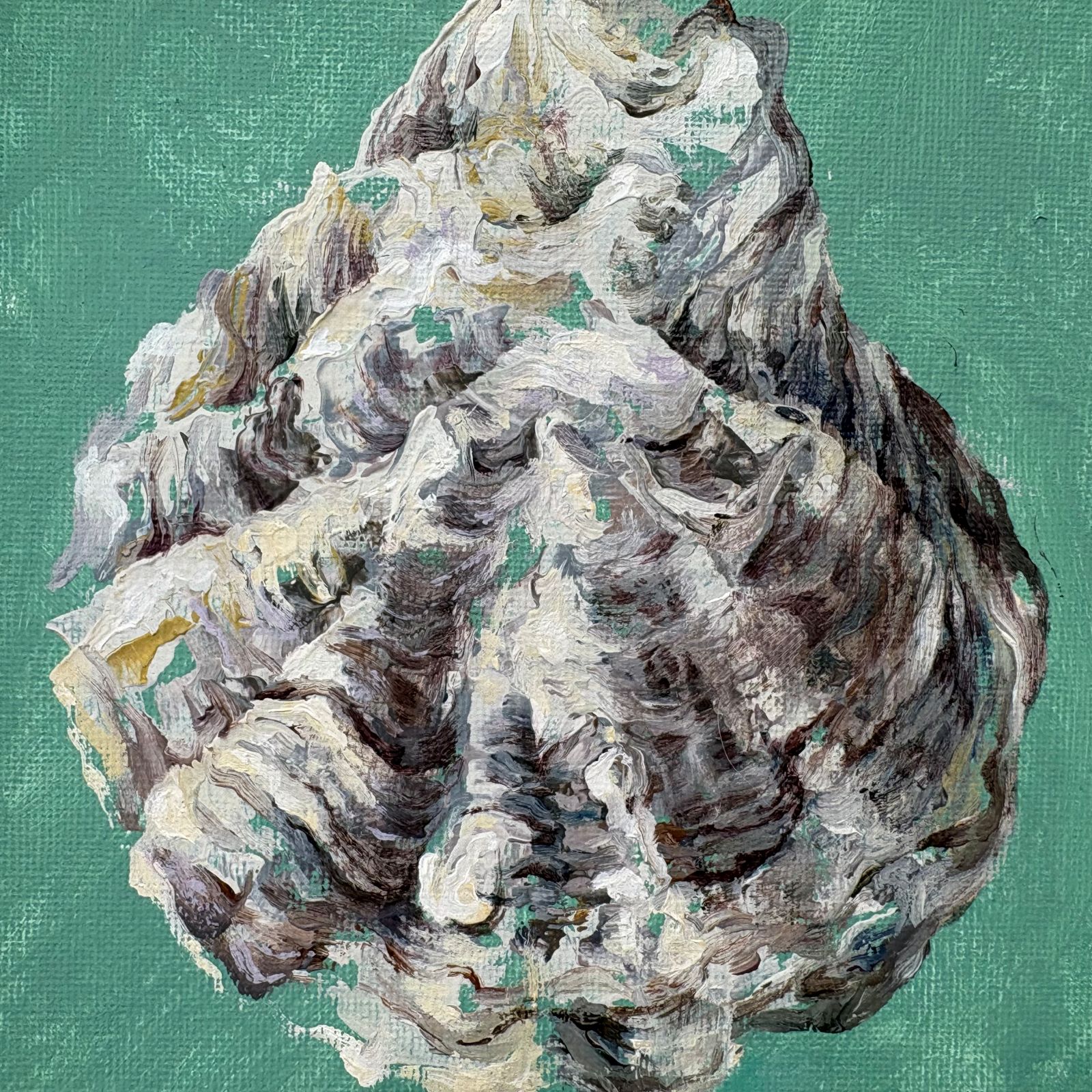 Teignmouth Oyster Shells Oil Painting