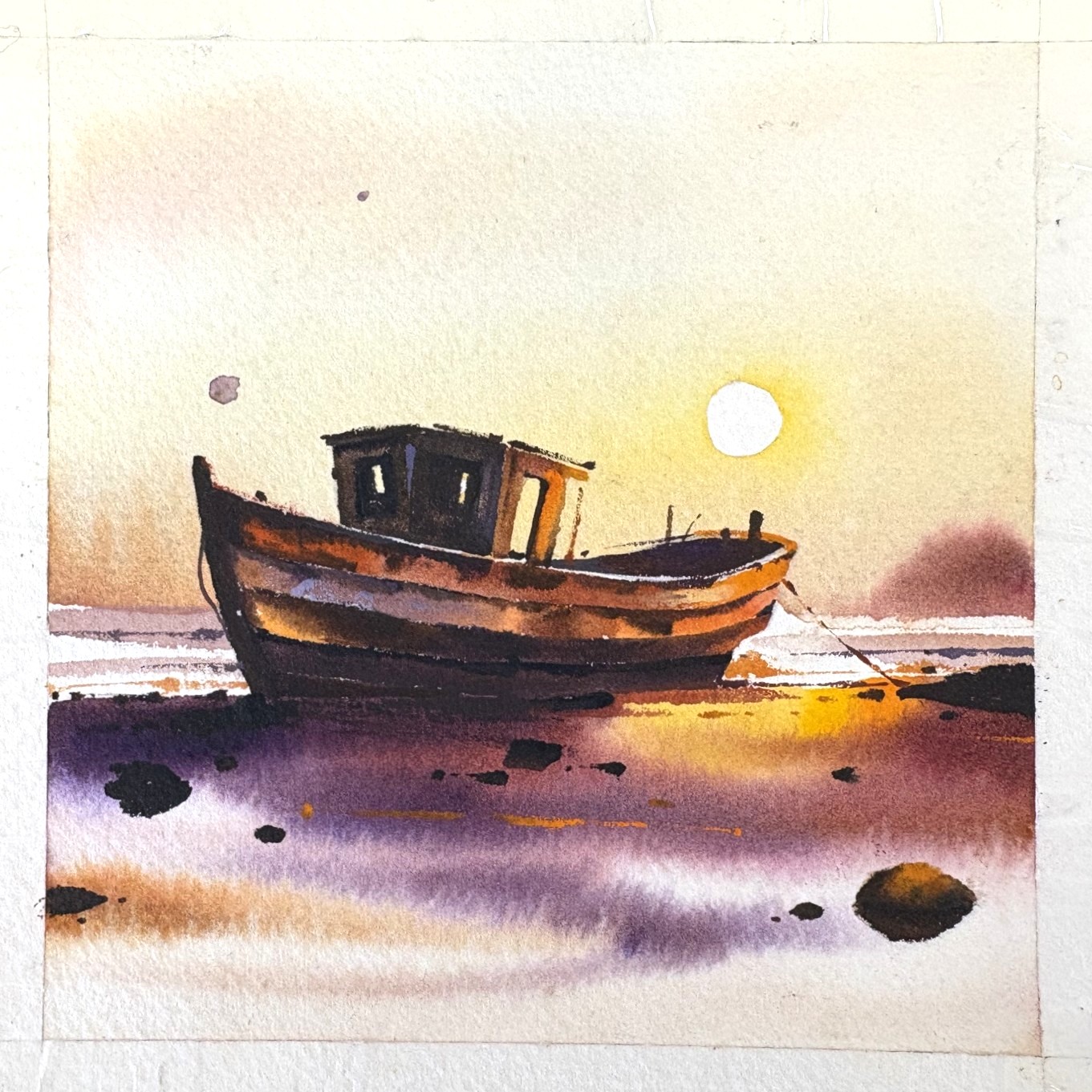 Boat on the River Teign, Teignmouth