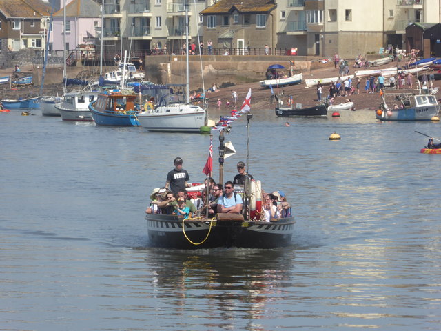 The Teignmouth Shaldon Ferry Crossing the River Teign